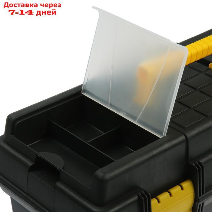 Ящик для инструмента TUNDRA, 19", 48.5х24.5х21.5 см, пластиковый, подвижной лоток, 2 орг-ра - фото 3 - id-p227096782