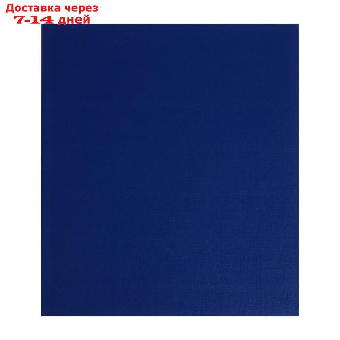 Альбом для значков с листами на ткани, 230х270мм, бумвинил, синий - фото 1 - id-p227103775