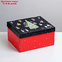Складная коробка "Happy new year", 31,2 х 25,6 х 16,1 см