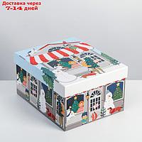 Складная коробка "Зимний город", 31,2 х 25,6 х 16,1 см