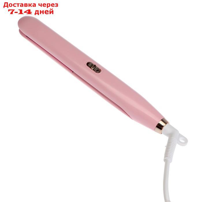 Выпрямитель для волос LuazON LW-37, 45 Вт, керамическое покрытие, до 230°C,розовый - фото 3 - id-p227109476