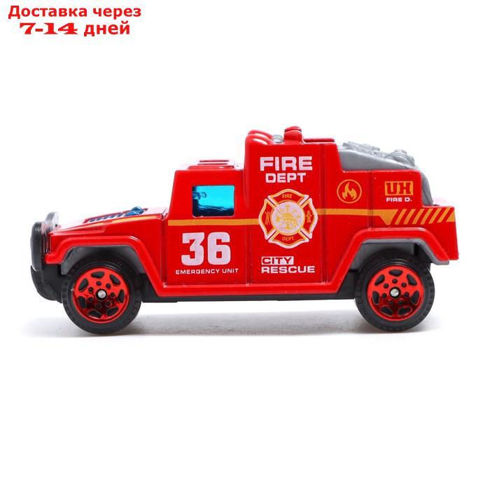 Набор металлических машин "Пожарная служба", 6 шт. - фото 3 - id-p227116987