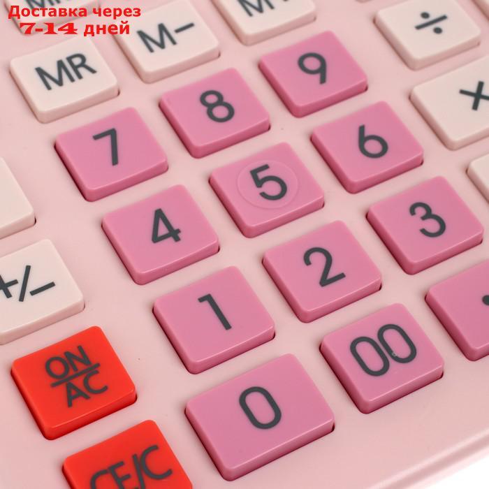 Калькулятор настольный большой, 12-разрядный, SKAINER SK-555PK, 2 питание, 2 память, 155 x 205 x 35 мм, - фото 4 - id-p227113224