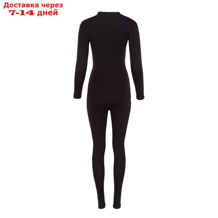 Термобельё женское (джемпер, леггинсы), цвет чёрный/коралл, размер 44 - фото 2 - id-p227125093
