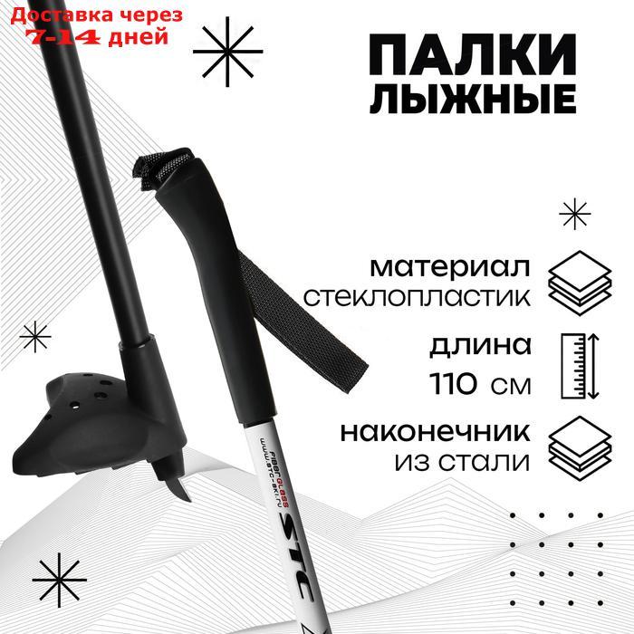 Палки лыжные стеклопластиковые TREK Classic (110 см), цвета микс - фото 1 - id-p227120636