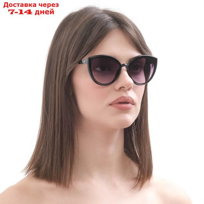 Очки солнцезащитные женские "Мастер К.", линза 5.3х6 см, ширина 14 см, дужка 14.5 см - фото 1 - id-p227005518