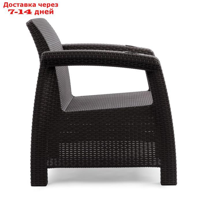 Кресло "Ротанг", 73 × 70 × 79 см, без подушки, цвет шоколад - фото 4 - id-p227095212