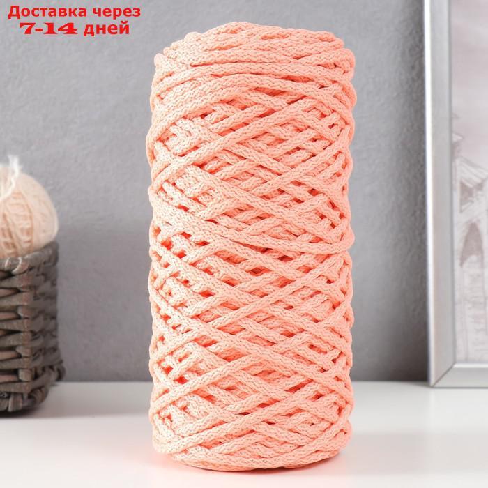 Шнур для вязания 100% полиэфир, ширина 5 мм 100м (розовый) - фото 5 - id-p227114799