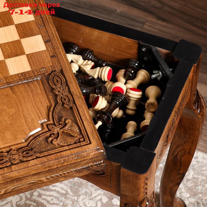 Стол ломберный раскладной "Шахматы и нарды", 70х60х30 см, Армения - фото 3 - id-p227119436