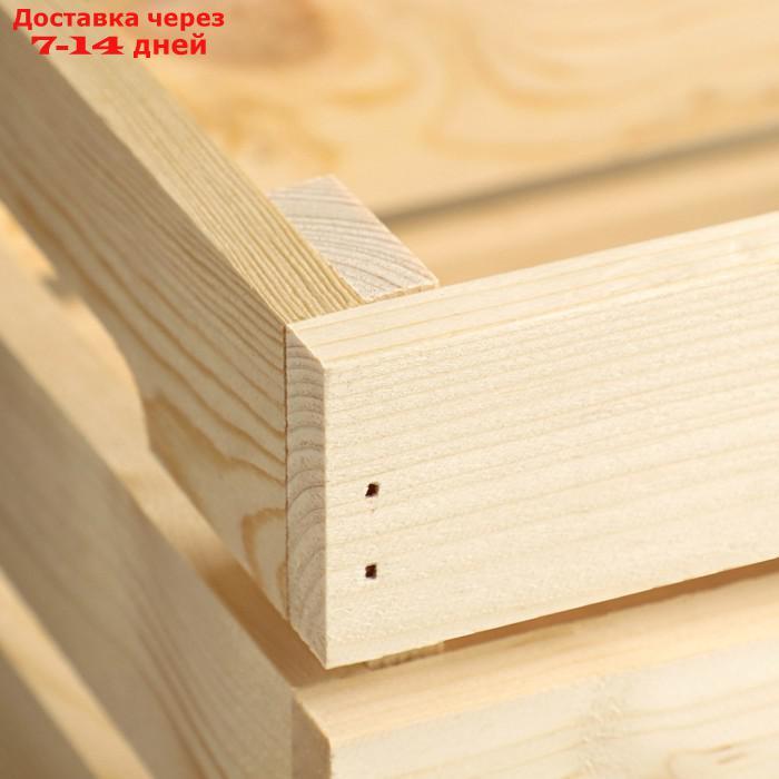Кашпо - ящик деревянный 30х20х14,5 см сосна - фото 3 - id-p227111453