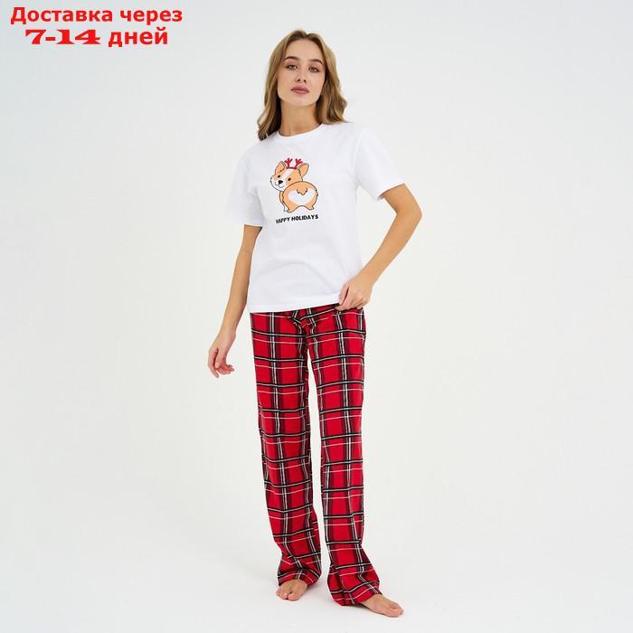 Пижама женская (футболка и брюки) KAFTAN "Корги" р.48-50 - фото 1 - id-p227105555