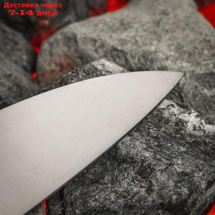 Нож кухонный гранд шеф Samura Harakiri, лезвие 24 см, белая рукоять, сталь AUS-8 - фото 4 - id-p227016237