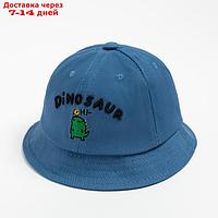 Панама для мальчика MINAKU "Dinosaur", цв. синий, р-р 50