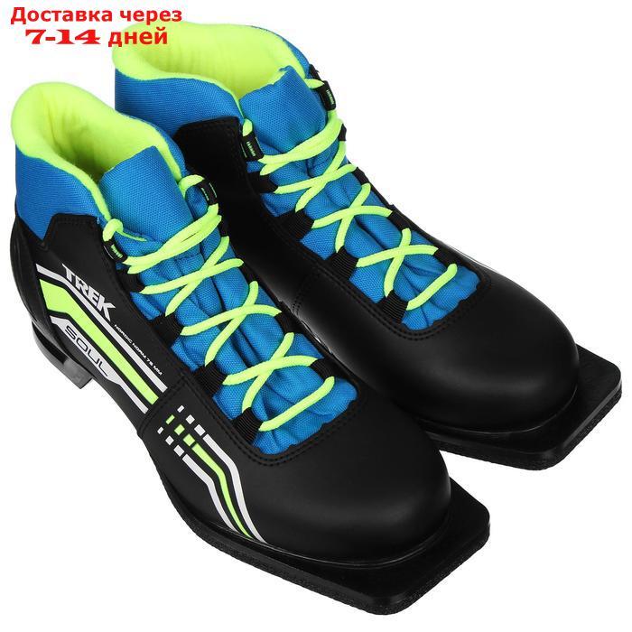 Ботинки лыжные TREK Soul IK NN75, цвет чёрный, лайм неон, размер 38 - фото 2 - id-p227101952