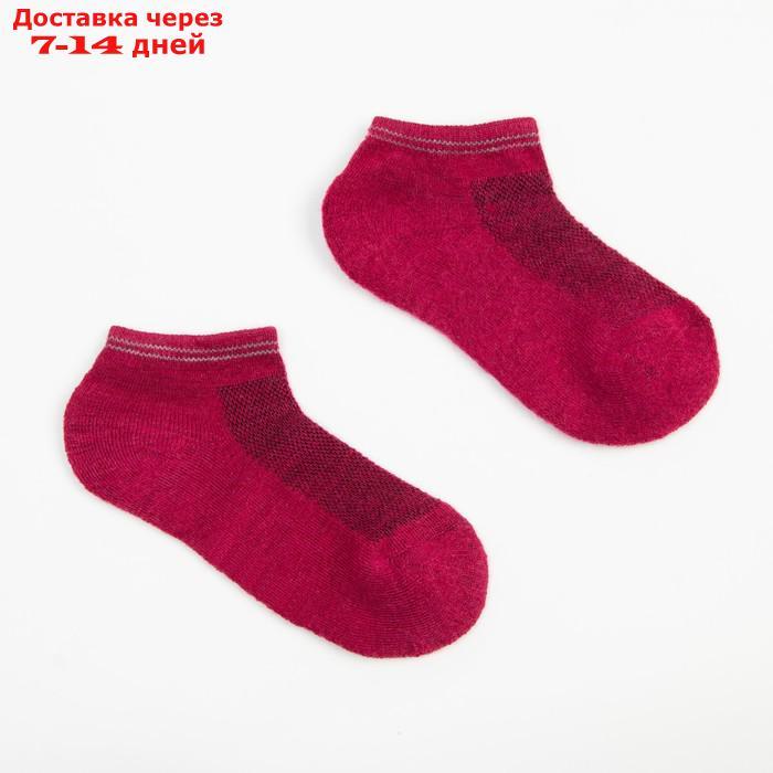 Носки женские укороченные "Soft merino", цвет бордовый, размер 35-37 - фото 2 - id-p227125107