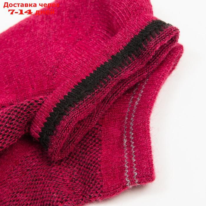Носки женские укороченные "Soft merino", цвет бордовый, размер 35-37 - фото 4 - id-p227125107