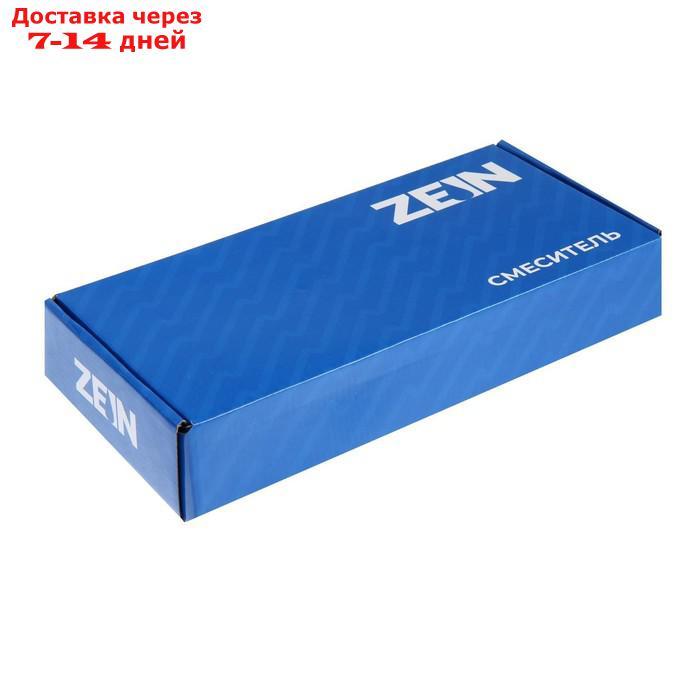 Смеситель для кухни ZEIN 2114, однорычажный, гибкий излив, картридж 40 мм, оранжевый/хром - фото 10 - id-p227098557