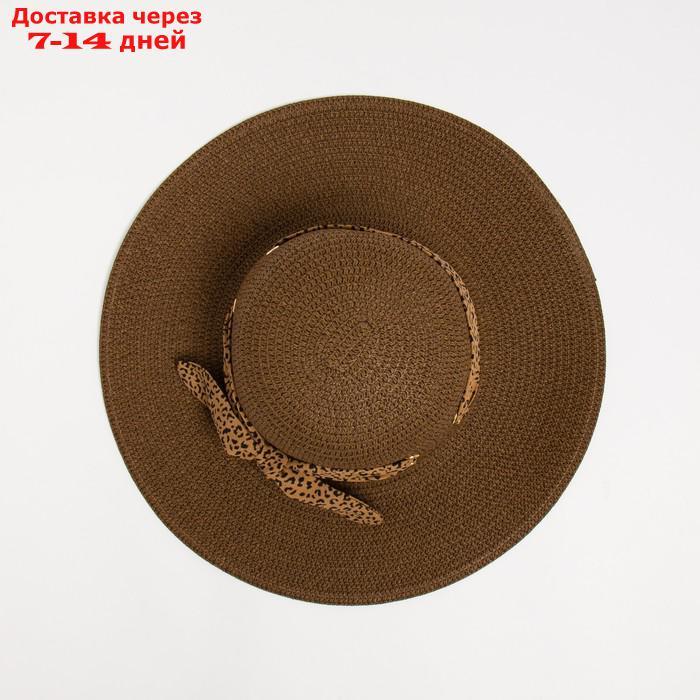 Шляпа женская MINAKU "Leopard" цвет коричневый, р-р 56-58 - фото 5 - id-p227111473