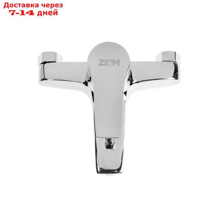 Смеситель для ванны ZEIN Z2080CR, картридж 40 мм, с душевым набором, латунь, хром - фото 3 - id-p227120662