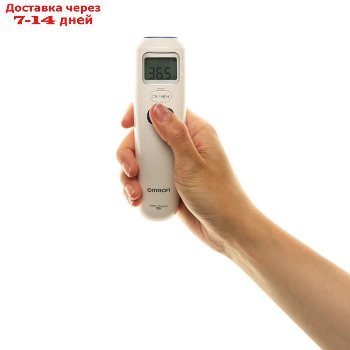 Термометр электронный OMRON Gentle Temp 720 (MC-720-E), инфракрасный, память, звуковой сигнал, белый - фото 2 - id-p227107674