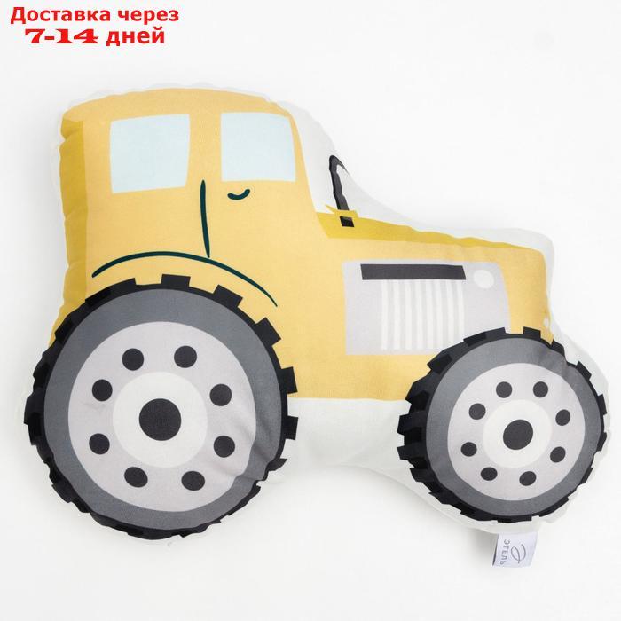 Подушка "Этель" Трактор 50х40 см, велюр, 100% п/э - фото 1 - id-p227102021