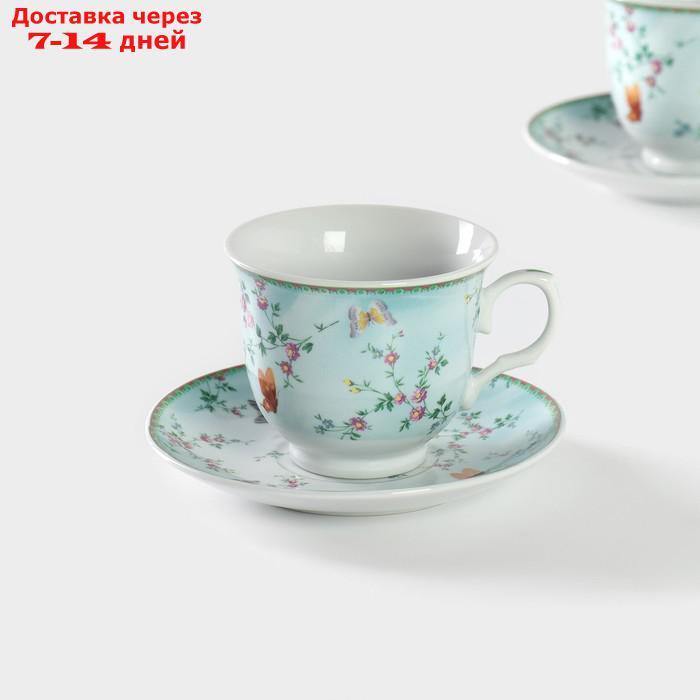 Набор чайный "Пелагея", 4 предмета: 2 чашки 220 мл, 2 блюдца 14 см - фото 3 - id-p227016266
