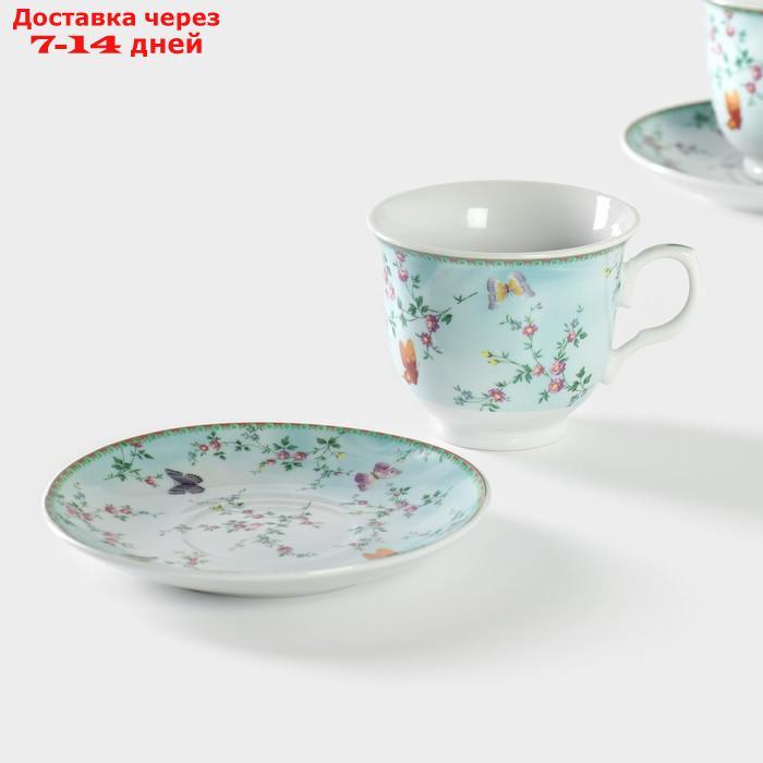 Набор чайный "Пелагея", 4 предмета: 2 чашки 220 мл, 2 блюдца 14 см - фото 4 - id-p227016266