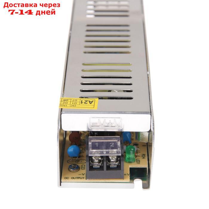 Узкий блок питания для светодиодных лент и модулей General, 120 Вт, 110-240 В, IP20, металл - фото 3 - id-p227111497