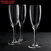 Набор бокалов для шампанского 170 мл "Эдем", 3 шт