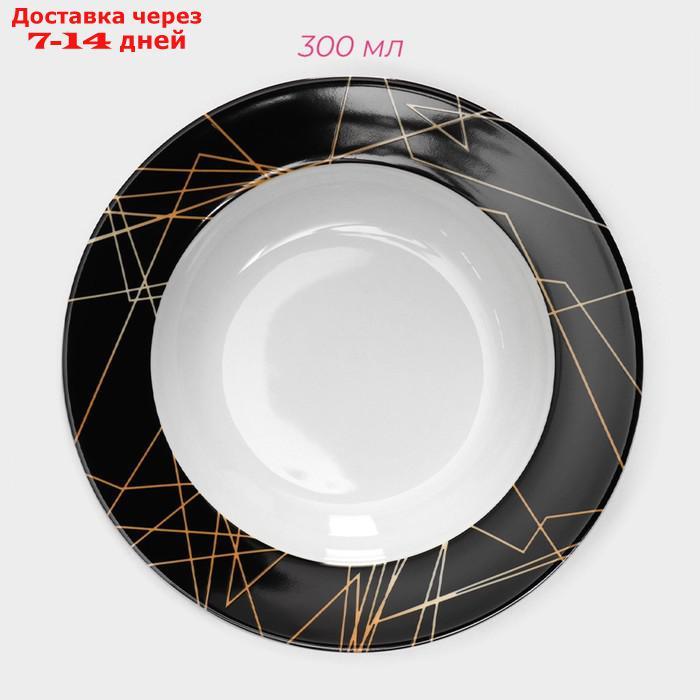 Сервиз столовый Доляна "Кассиопея", 24 предмета: тарелки 19/21×3,5/24 см, чайная пара 200 мл, цвет - фото 2 - id-p227016282