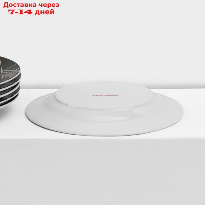 Сервиз столовый Доляна "Кассиопея", 24 предмета: тарелки 19/21×3,5/24 см, чайная пара 200 мл, цвет - фото 7 - id-p227016282