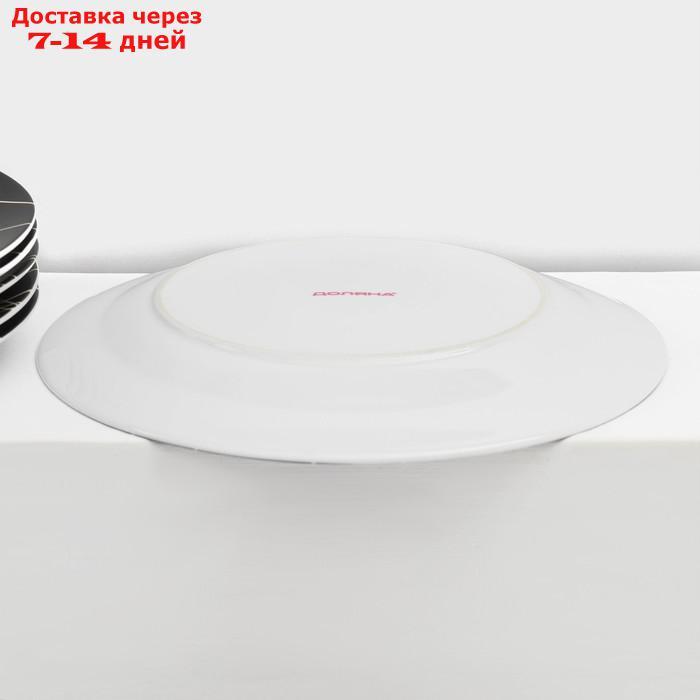 Сервиз столовый Доляна "Кассиопея", 24 предмета: тарелки 19/21×3,5/24 см, чайная пара 200 мл, цвет - фото 10 - id-p227016282