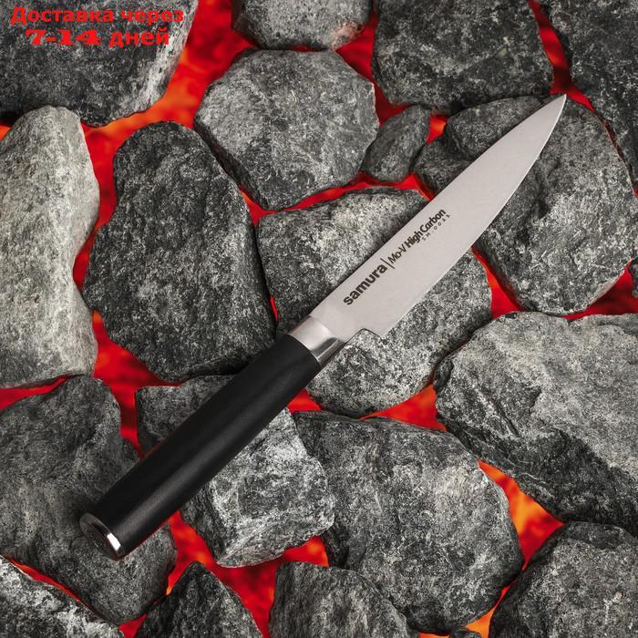Нож кухонный SAMURA Mo-V универсальный, лезвие:12 см, высокоуглеродистая сталь AUS-8 - фото 2 - id-p227126186