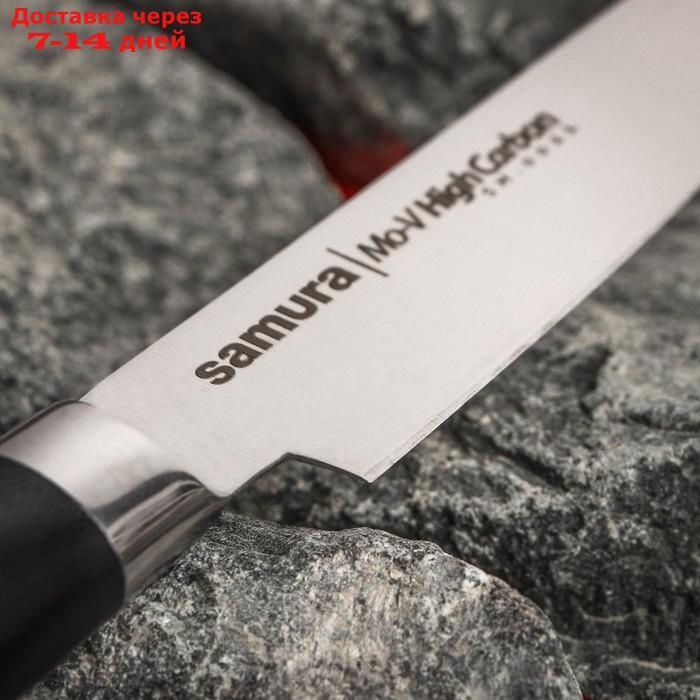 Нож кухонный SAMURA Mo-V универсальный, лезвие:12 см, высокоуглеродистая сталь AUS-8 - фото 5 - id-p227126186