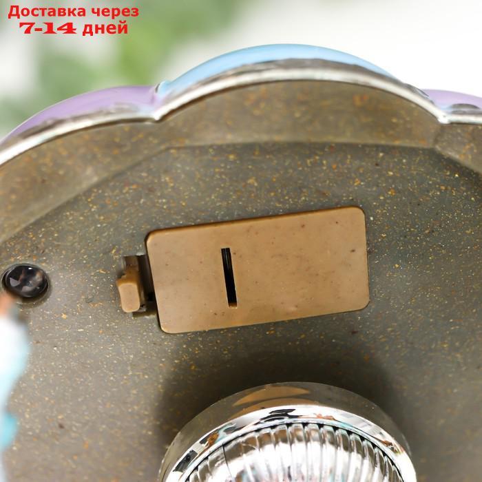 Сувенир музыкальный механический свет "Карусель - кони" голубая 10,5х10,5х15 см - фото 7 - id-p227117042