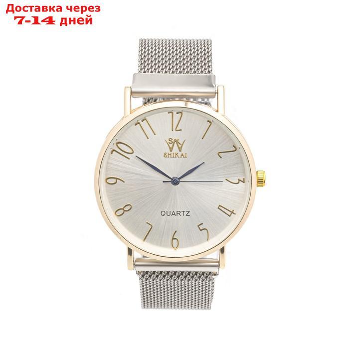 Подарочный набор 2 в 1 Часы наручные женские ShiKai 024 d=3.8 см , серьги - фото 3 - id-p227124202