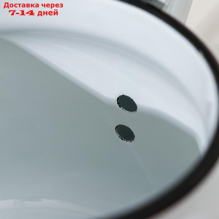 Чайник "Маки" 2,3 л, эмалированная крышка, цвет белый - фото 3 - id-p227100224