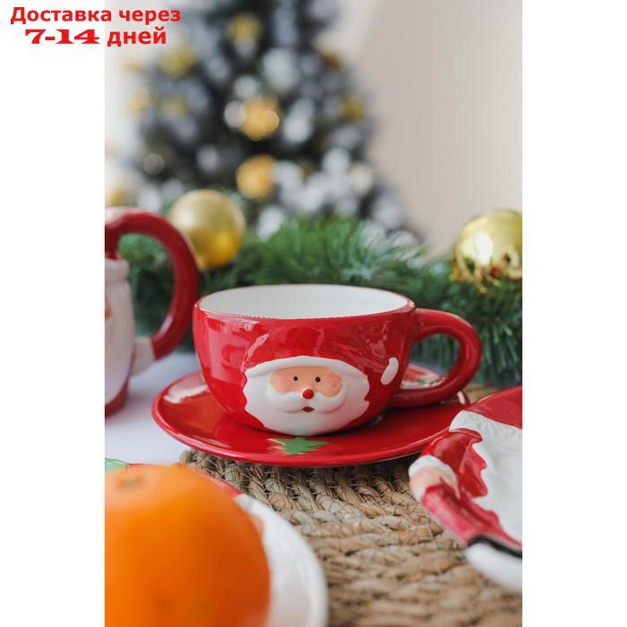 Чайная пара "Дедушка Мороз", чашка 225 мл, блюдце - фото 5 - id-p227016284