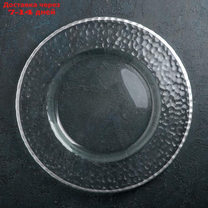 Тарелка подстановочная 35 см "Фишер", цвет обводки серебро - фото 1 - id-p227016286