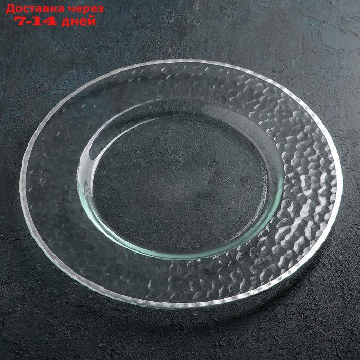 Тарелка подстановочная 35 см "Фишер", цвет обводки серебро - фото 2 - id-p227016286