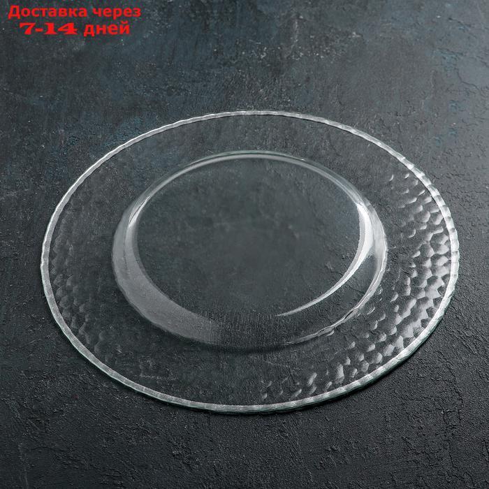 Тарелка подстановочная 35 см "Фишер", цвет обводки серебро - фото 3 - id-p227016286