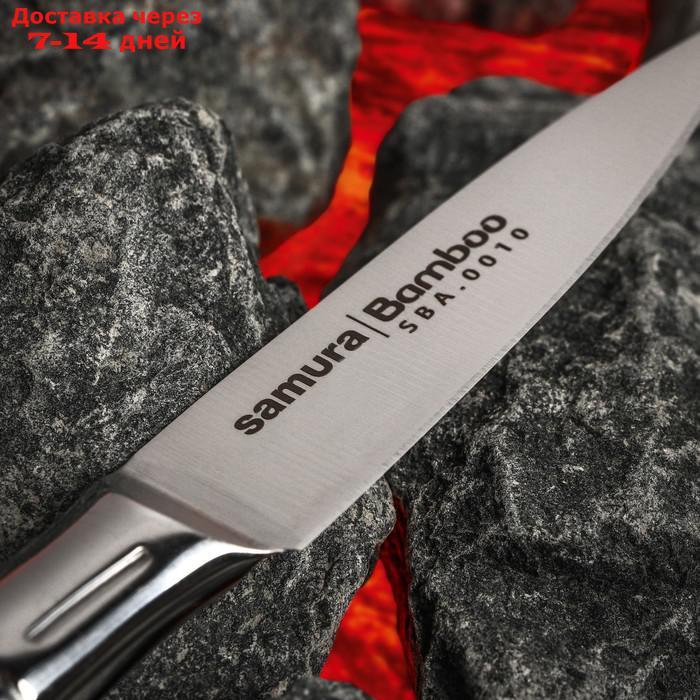 Нож для овощей Samura Bamboo, лезвие 8,8 см, сталь AUS-8 - фото 3 - id-p227126187