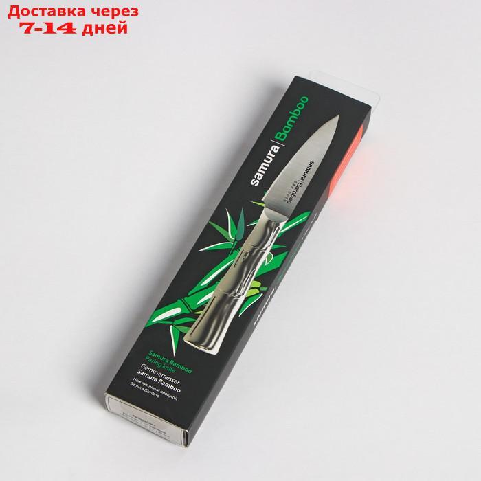 Нож для овощей Samura Bamboo, лезвие 8,8 см, сталь AUS-8 - фото 5 - id-p227126187