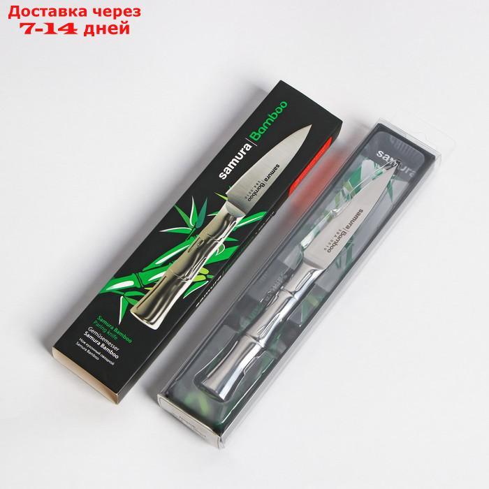 Нож для овощей Samura Bamboo, лезвие 8,8 см, сталь AUS-8 - фото 6 - id-p227126187