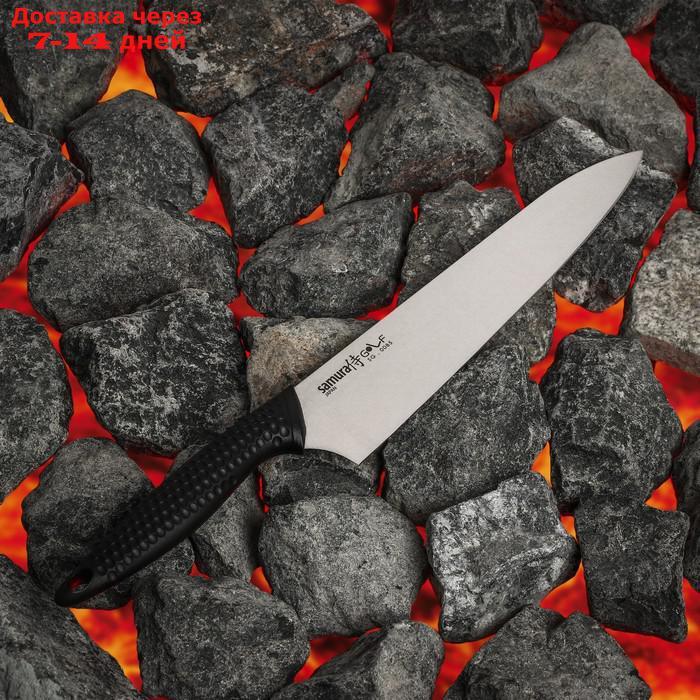 Нож кухонный SAMURA GOLF шеф, лезвие 22,1 см, сталь AUS-8 - фото 2 - id-p227126189
