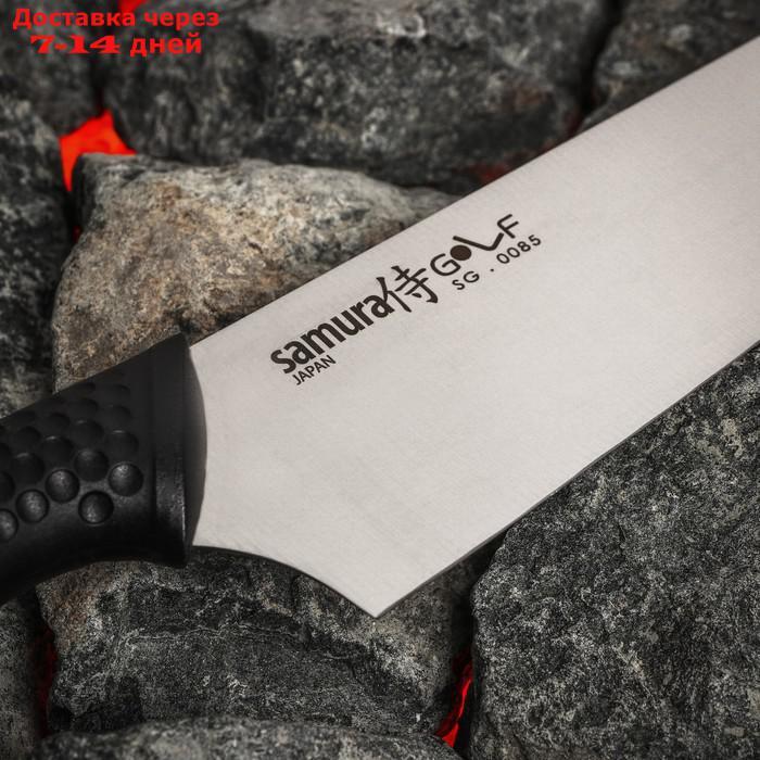Нож кухонный SAMURA GOLF шеф, лезвие 22,1 см, сталь AUS-8 - фото 4 - id-p227126189