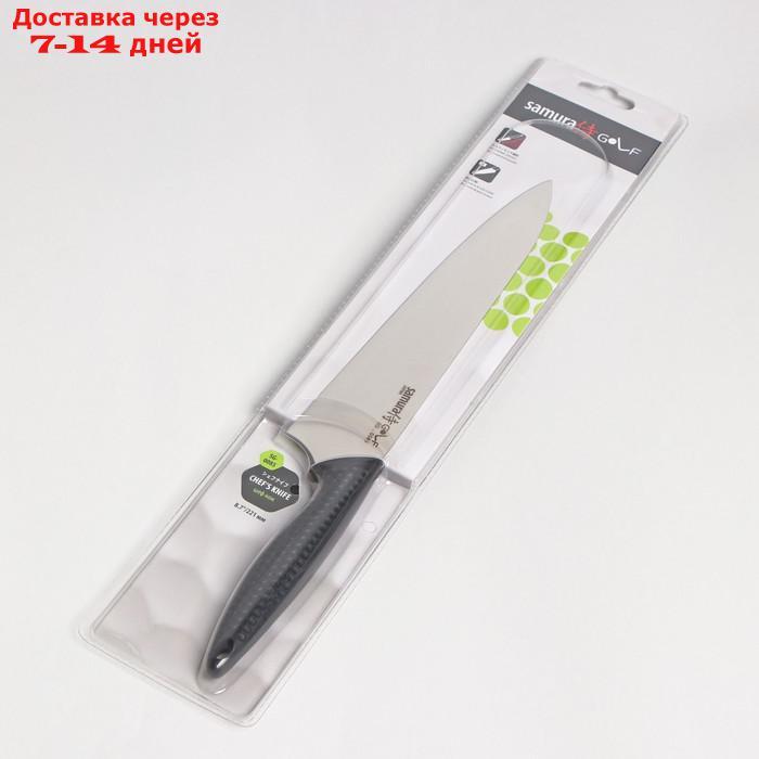 Нож кухонный SAMURA GOLF шеф, лезвие 22,1 см, сталь AUS-8 - фото 6 - id-p227126189