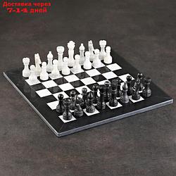 Шахматы "Элит", белый/черный,  доска 40х40 см, оникс