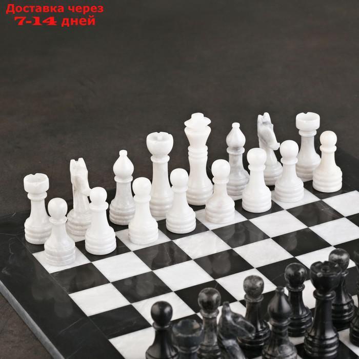 Шахматы "Элит", белый/черный, доска 40х40 см, оникс - фото 2 - id-p227111511