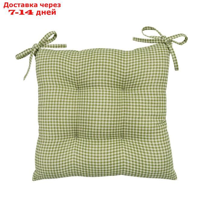 Подушка на стул Shakespeare, размер 40х40 см, цвет зеленый